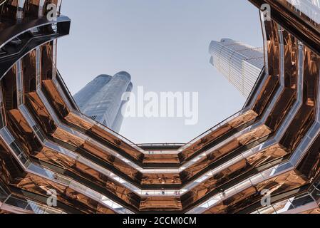 NEW YORK, STATI UNITI - 09 luglio 2020: Un colpo della nave a New York City, gli Stati Uniti Foto Stock