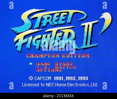 Street Fighter II 2 - Champion Edition - motore per PC Videogioco - solo per uso editoriale Foto Stock