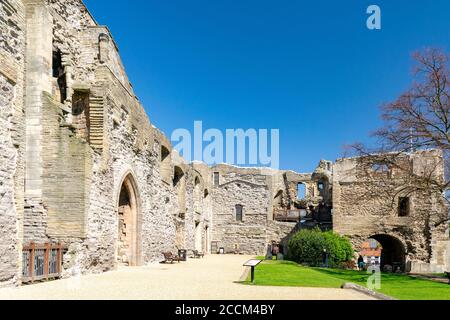 Newark sulle rovine del castello di Trent Foto Stock