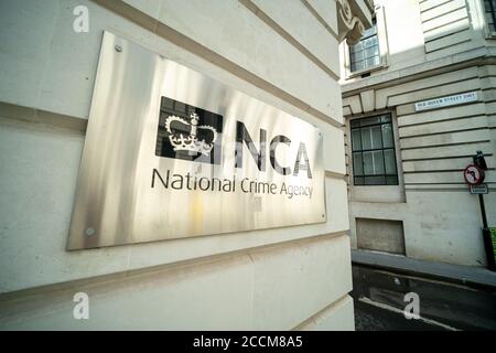 LONDRA- Agenzia nazionale per la criminalità - Ufficio non ministeriale del governo britannico A Westminster Foto Stock