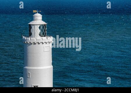 Faro di Start Point nel South Hams, Devon. Foto Stock