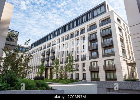 Chelsea Barracks sviluppo residenziale al largo di Pimlico Road a West London- REGNO UNITO Foto Stock