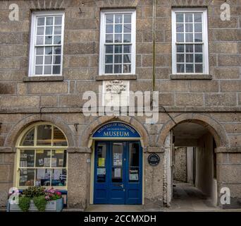 Vista sulla città di Lostwithiel in Cornovaglia UK Foto Stock