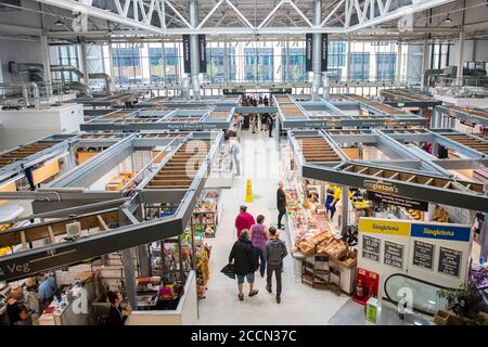 Mercato di Warrington Foto Stock