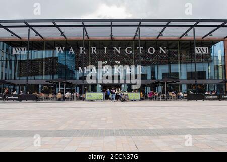Mercato di Warrington Foto Stock