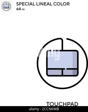 Bersaglio circolare icona colore lineare speciale. Modello di disegno simbolo illustrazione per elemento dell'interfaccia utente Web mobile. Pittogramma moderno a colori perfetto su tratti modificabili. Illustrazione Vettoriale