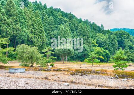 Fukui, Giappone - Ichijodani Asakura Famiglia rovine storiche a Fukui, Prefettura di Fukui, Giappone. Foto Stock