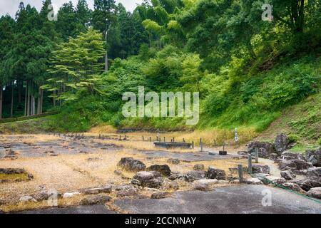 Fukui, Giappone - Ichijodani Asakura Famiglia rovine storiche a Fukui, Prefettura di Fukui, Giappone. Foto Stock