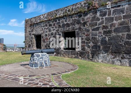 Contaduria (antico forte e rovine della chiesa) a San Blas, Messico Foto Stock