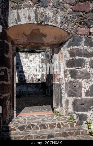 Contaduria (antico forte e rovine della chiesa) a San Blas, Messico Foto Stock