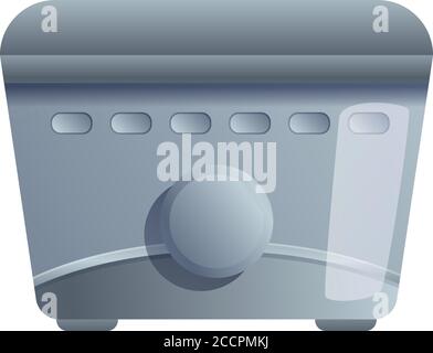 Cuocere in forno l'icona della friggitrice. Cartoon di cottura icona vettore friggitrice profonda per web design isolato su sfondo bianco Illustrazione Vettoriale