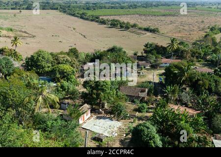 Cuba - 3 febbraio 2015: Vista di Manaca Iznaga dalla torre Foto Stock