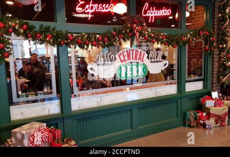 Friends, Central Perk Cafe, Warner Brothers Studios, Burbank California, Stati Uniti Foto Stock