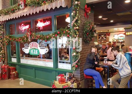 Friends, Central Perk Cafe, Warner Brothers Studios, Burbank California, Stati Uniti Foto Stock