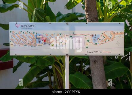 Sunprime Miramare Beach resort di vacanza a Rodi, Grecia Foto Stock