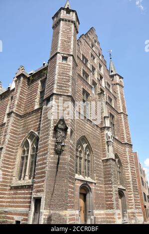 Vleeshuis (Butchers Hall) è una ex casa di gildhouse situata ad Anversa, in Belgio Foto Stock