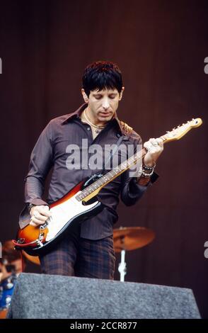 Mercury Rev al Reading Festival 2002, Reading, Berkshire, Inghilterra, Regno Unito Foto Stock