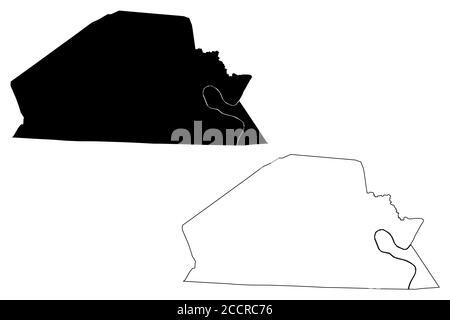 Monroe County, Kentucky (Stati Uniti, Stati Uniti d'America, Stati Uniti, Stati Uniti, Stati Uniti) mappa vettoriale illustrazione, schizzo scrimolo Monroe mappa Illustrazione Vettoriale