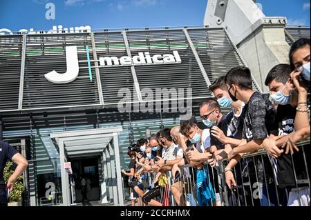 Torino, Italia. 24 Agosto 2020. Torino. Primo giorno del campo di allenamento Juventus di Pirlo nella foto: Juventus Medical Center Credit: Independent Photo Agency/Alamy Live News Foto Stock