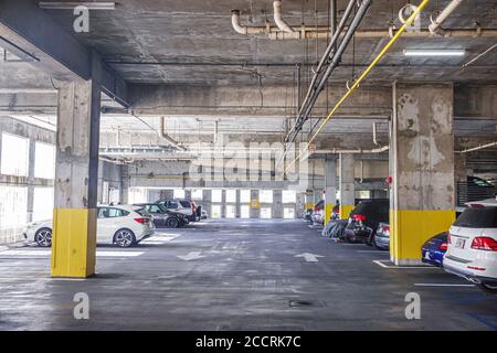 Miami Beach Florida, garage interno, condomini condomini condomini condomini condomini residence residenziali appartamenti appartamenti appartamenti, edificio buildi Foto Stock