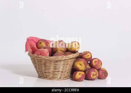 Tipi di patate - patate peruviane ancora vita - peruanita patate Foto Stock