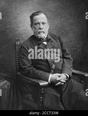 Louis Pasteur, ritratto Foto Stock