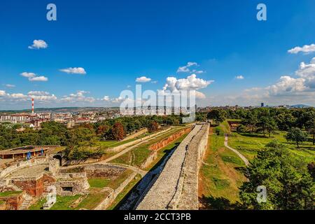 Vista dall'alto della Fortezza di Belgrado Foto Stock