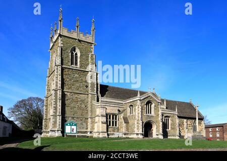 Vista della chiesa di St. Wilfreds, Alford Town, Lincolnshire, Inghilterra; Regno Unito Foto Stock