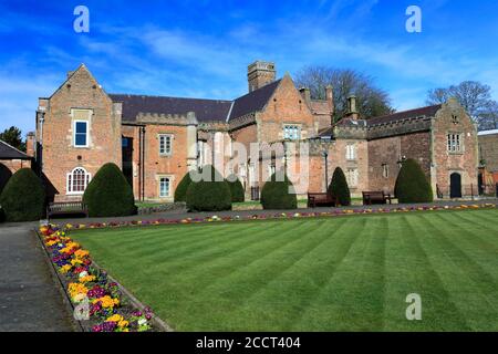 Estate; Ayscoughfee Hall e giardini; Spalding città; Lincolnshire County; Inghilterra; Regno Unito Foto Stock