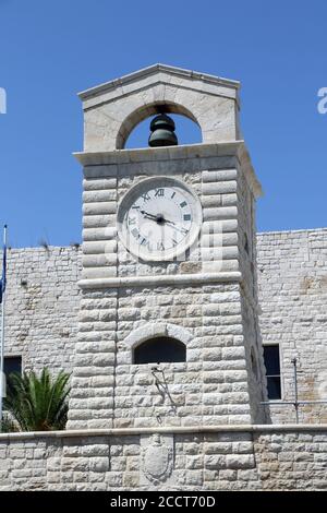 Veduta del Castello Svevo di Trani, Puglia, Italia Foto Stock