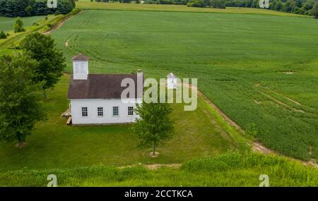 Buchanan, Michigan - la Gardner School, una stanza, che risale a circa il 1860. Foto Stock