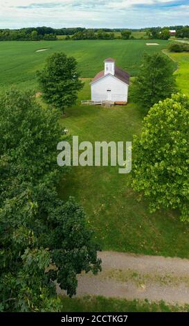 Buchanan, Michigan - la Gardner School, una stanza, che risale a circa il 1860. Foto Stock