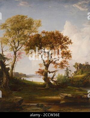 Jasper Francis Cropsey - Hudson a Piermont Foto Stock