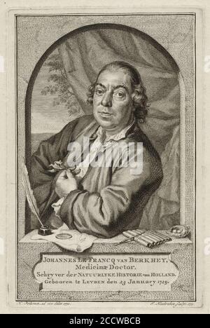 Johannes le Francq van Berkhey, Foto Stock