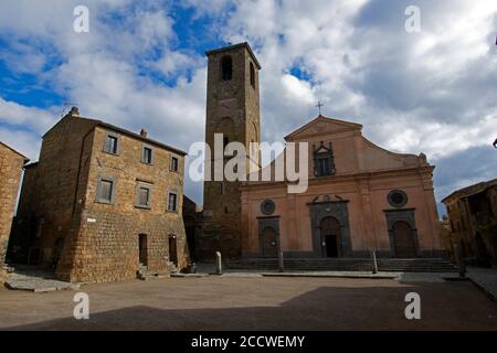 Chiesa di San Donato, Civita di Bagnoregio, Provincia di Viterbo, Lazio, Italia Foto Stock