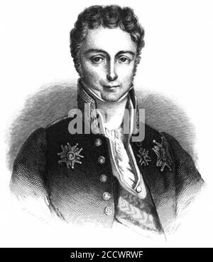 Jean Baptiste Gay vicomte de Martignac. Foto Stock