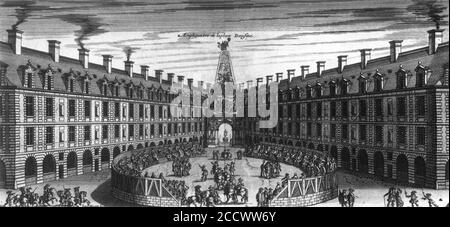 Jean Marot (i) - l'ingresso Ceremonial di Luigi XIV E Marie-Thérèse a Parigi nel 1660 Foto Stock