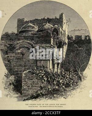 Gerusalemme porta d'oro 1880. Foto Stock