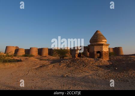 Forti nel deserto del Pakistan Foto Stock