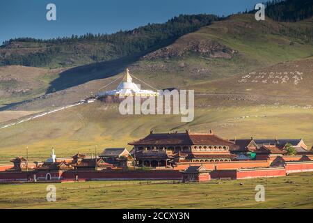 Il Monastero di Amarbayasgalant è uno dei tre più grandi centri monastici buddisti della Mongolia. Provincia di Selenge, Mongolia Foto Stock