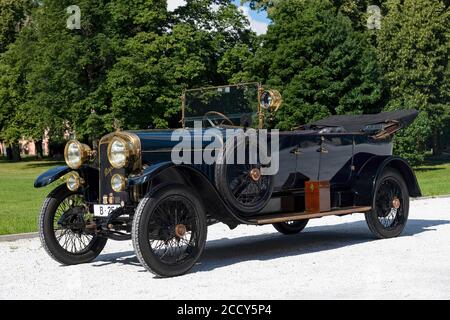 Oldtimer Hispano-Suiza T16, costruito 1917, blu, Austria Foto Stock