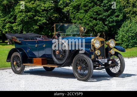 Oldtimer Hispano-Suiza T16, costruito 1917, blu, Austria Foto Stock