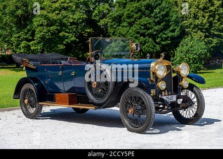 Oldtimer Hispano-Suiza T16, costruito 1917, blu, Austria Foto Stock