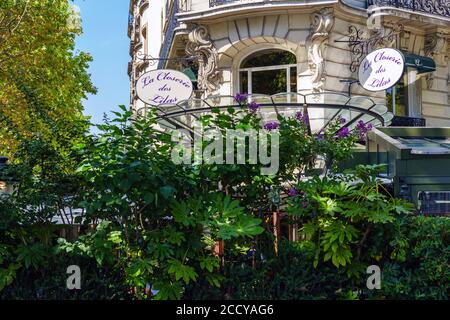 Famoso ristorante la Closerie des Lilas a Parigi, Francia Foto Stock