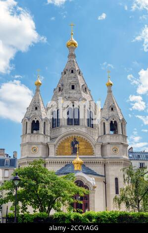 Cattedrale di Saint Alexander Nevsky a Parigi, Fance Foto Stock