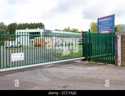 MT Barnsley bulk haulage Specialists, Porte Marsh Industrial Estate, Calne, Wiltshire, Inghilterra, UK Foto Stock