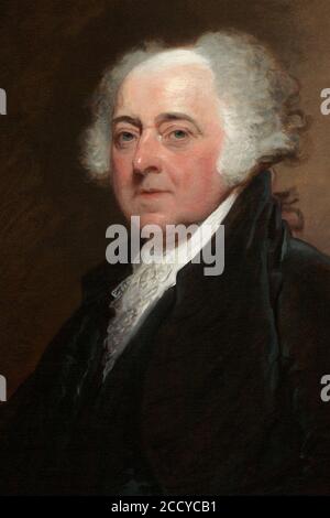 John Adams, Gilbert Stuart, c1800 1815 (tagliato). Foto Stock