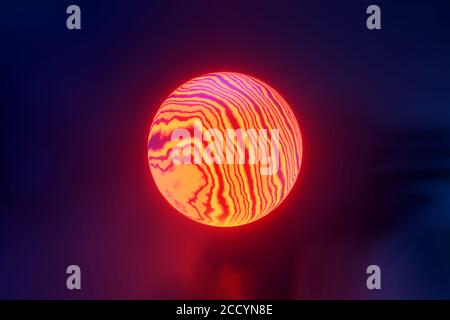 Rappresentazione 3D di un nucleo energetico di fantascienza. Foto Stock
