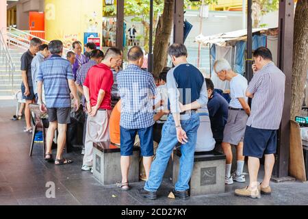 Xiangqi suonato a Singapore Foto Stock