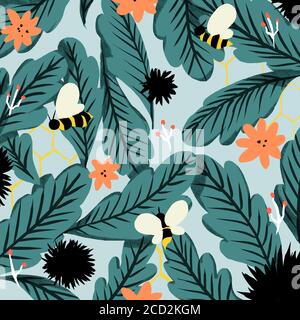 Sfondo colorato e divertente natura Foto Stock